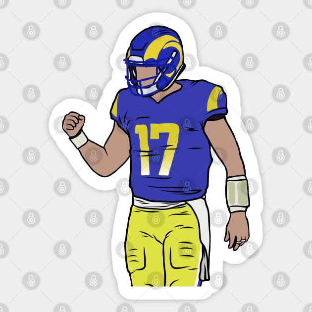 Baker Mayfield Rams Celebration Sticker by rattraptees